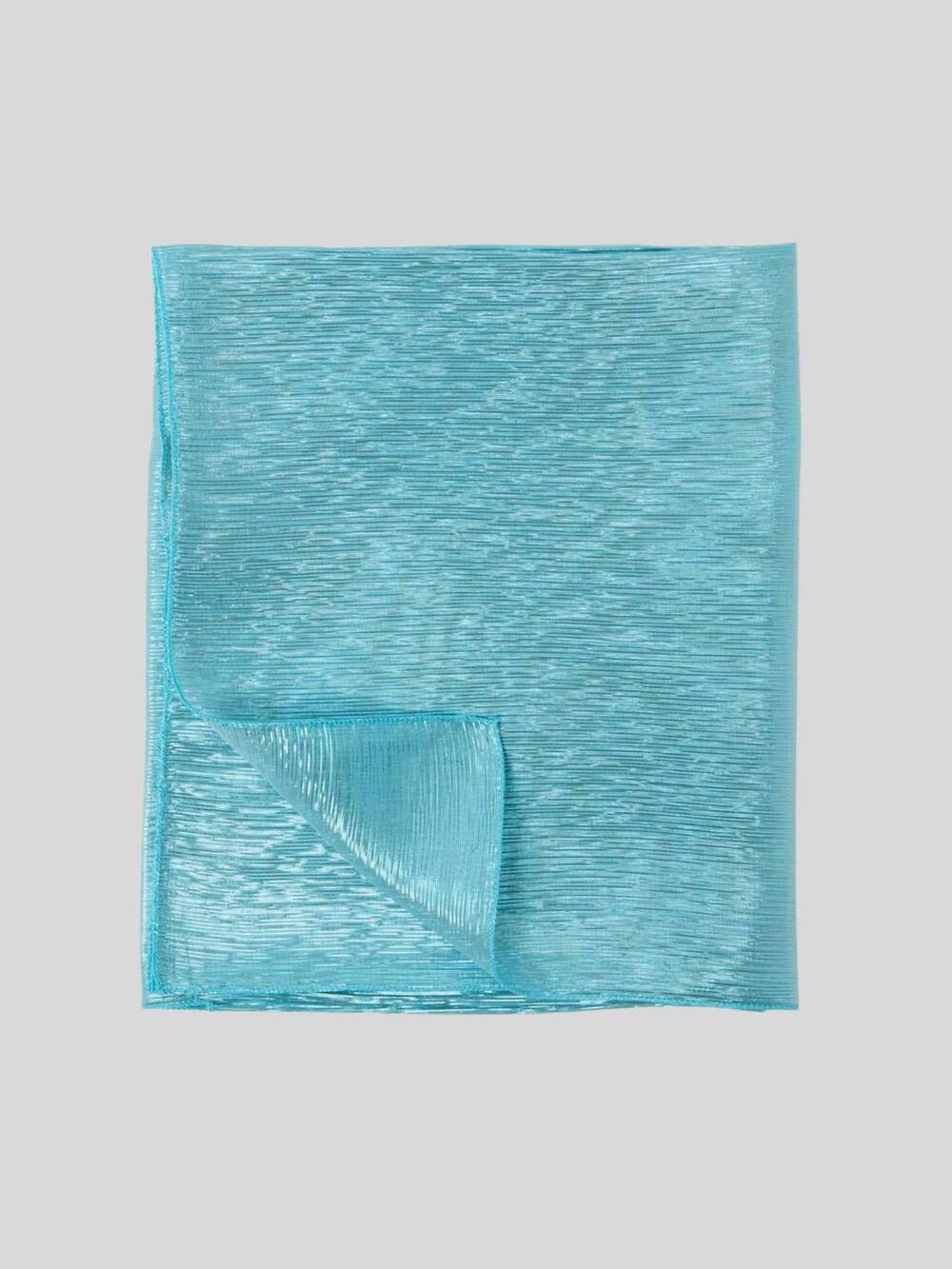 NEW MAISON LUREX women's grace silk stole scarf in turquoise